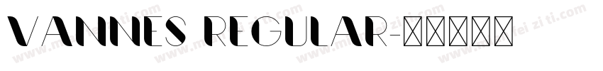 Vannes Regular字体转换